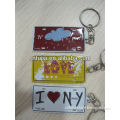 aluminum keyring, NYC souvenir ,Customized mini metal keychain